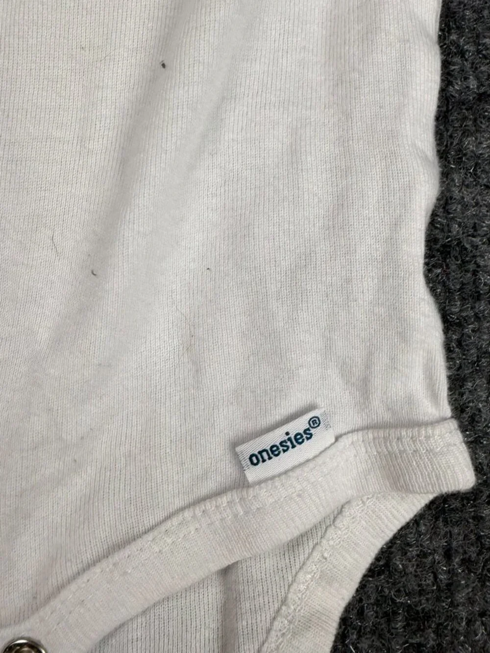 Gerber Organic Cotton Short Sleeve Baby Onesie Bodysuit White Size 6-9M